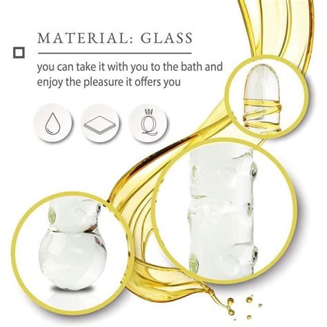 Double Gode Jouet Sexuel Anal En Verre De Cristal Plug Anal Jouet Sexuel En Verre Pour Femme