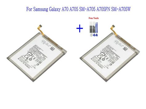 2X4500MAh แบตเตอรี่ EB BA705ABU สำหรับ Samsung Galaxy A70 A705 SM A705 ...