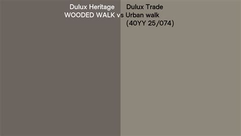 Dulux Heritage Wooded Walk Vs Dulux Trade Urban Walk 40yy 25074 Side By Side Comparison