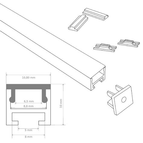 Profil Led Magn Tique Aluminium Ruban Led Diffuseur Givr Byled Fr