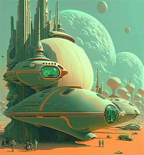 Futuristic Sci Fi City Art By Micell A