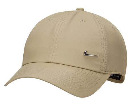 Теннисная кепка Nike H86 Metal Swoosh Cap natural olive/metallic silver ...