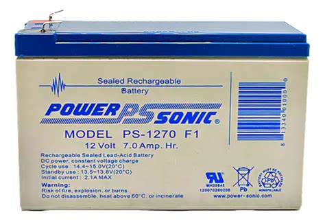 Power Sonic Recargable Para Ups Ps F De Respaldo Ah