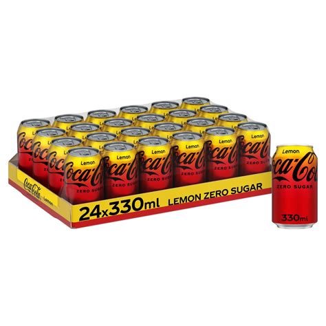 Coca Cola Zero Sugar Lemon 24 X 330ml Cola Iceland Foods