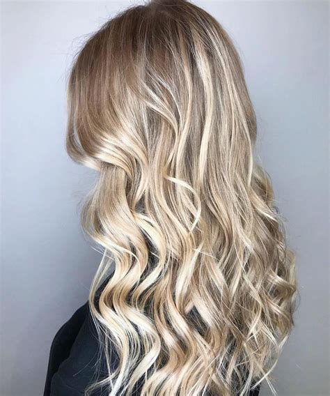 Creamy Blonde On Long Hair Glosty