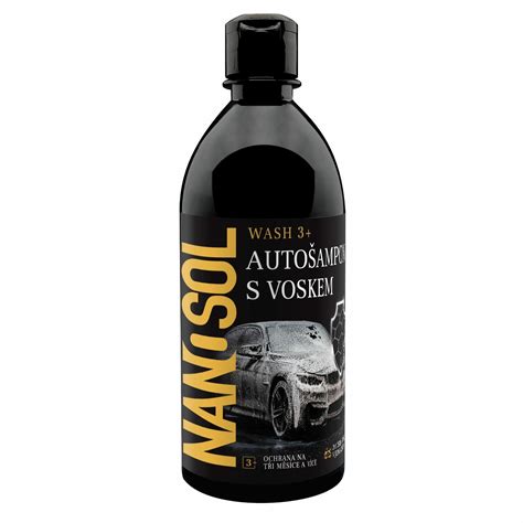 Autošampon s voskem WASH 3+ NANOSOL