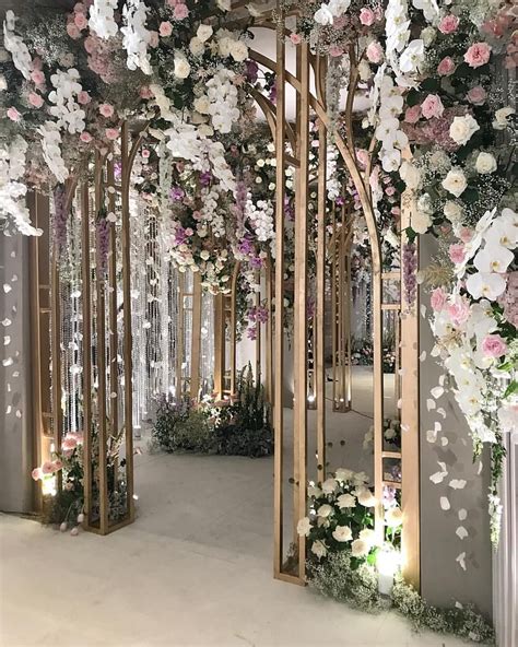 Decorating Your Reception Or Home Entrance Doors In 2020 Wedding Entrance Decor Wedding Stage