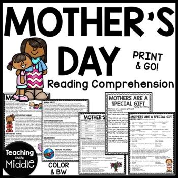 Mother S Day Informational Text Reading Comprehension And Poem