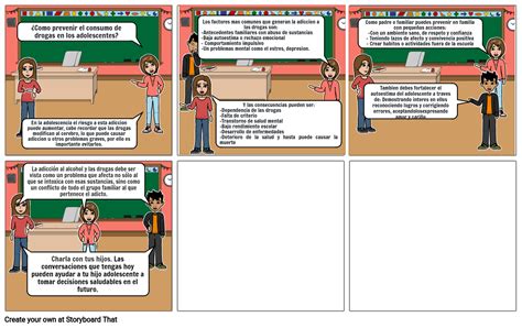 Consumo De Drogas En Adolescentes Storyboard Por B726313c