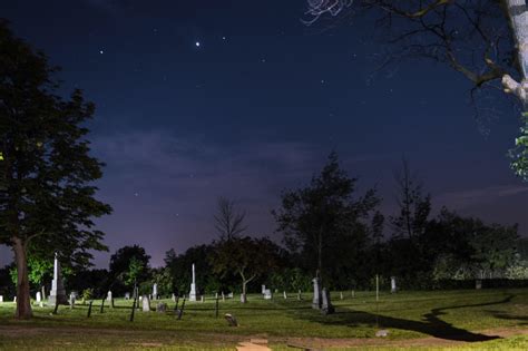 Itap Of This Old Cemetery At Night Ritookapicture