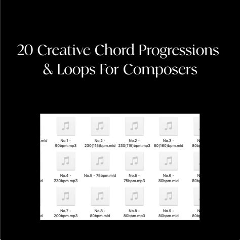 20 Creative Chord Progressions And Loops For Composers Jimindorothy