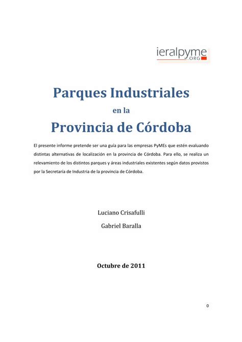 PDF Informe parques industriales índice ieralpyme org 4