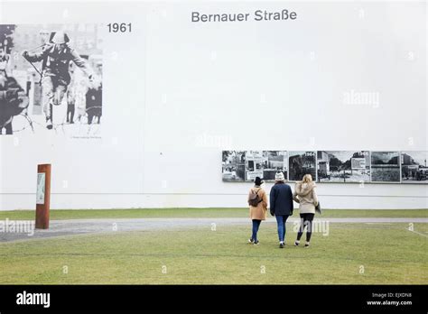Teenage Girls Visiting The Berlin Wall Memorial Bernauer Strasse