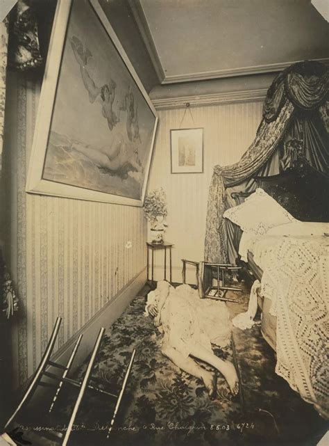 Chilling pictures from the early 1900s are the first crime scene photos