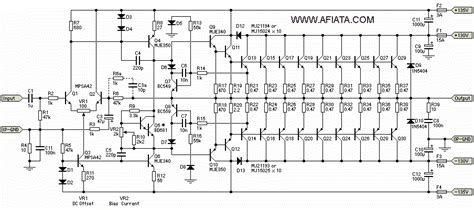 PA 3000W namec circuit diagram | Circuit diagram, Audio amplifier