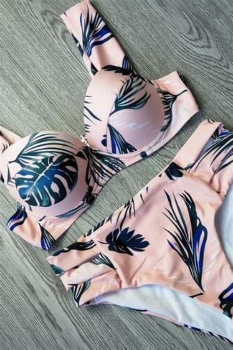 Sexy Bikinis Women Swimsuit Bathing Suits Push Up Bikini Print Swimwear
