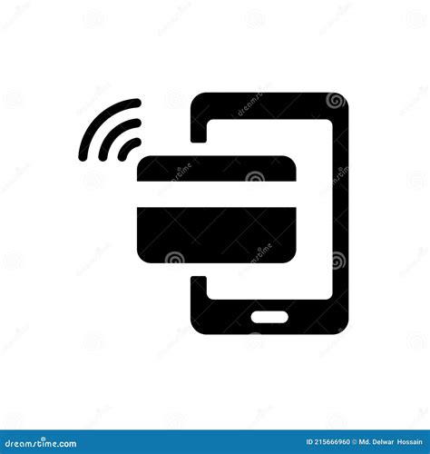 Cashless payments icon stock vector. Illustration of symbol - 215666960