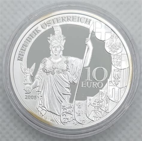 Österreich 10 Euro Silber Münze 60 Jahre Zweite Republik 2005