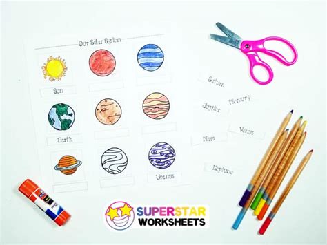 Planet Worksheets - Superstar Worksheets