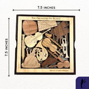 Orchestra Pit Wood Puzzle Brain Teaser For Music Lovers Artistic