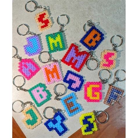 Customized Perlerhama Beads Keychain And Ref Magnet Pearler Bead