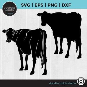 Show Cow Svg, Dairy Cow Svg, Milk Cow SVG, Cow Silhouette Clipart ...