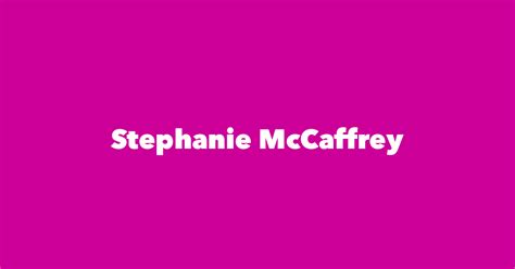 Stephanie Mccaffrey Spouse Children Birthday And More