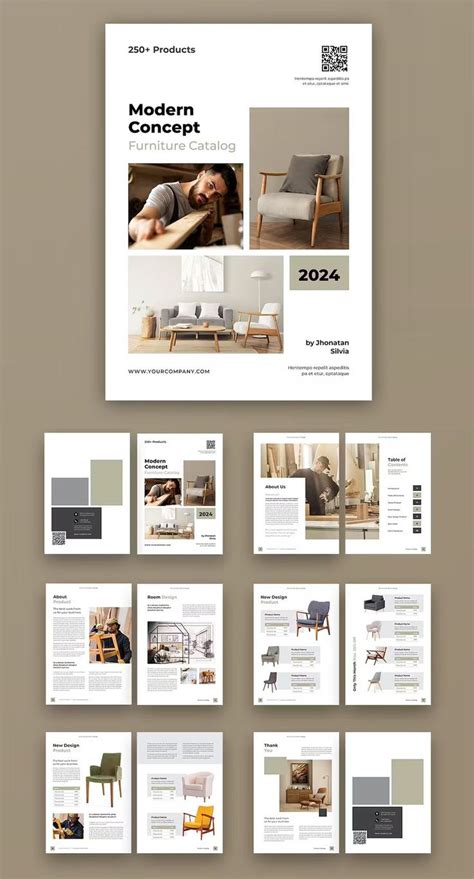 Furniture Catalogue Template Indd Idml Catalog Design Layout