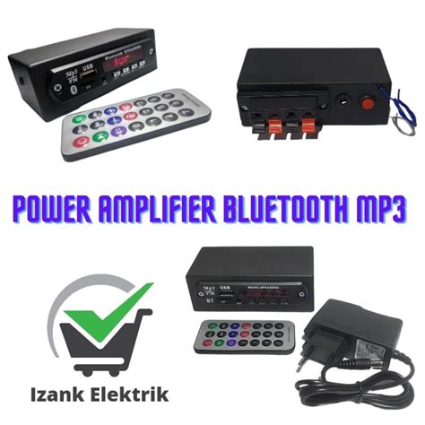 Jual Power Amplifier Rakitan Mp Bluetooth Player Radio Fm Usb Adaptor