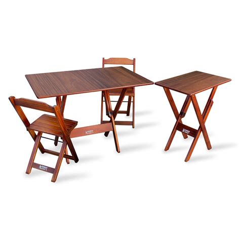 Conjunto De Mesa Dobr Vel X Cadeiras Mesa Aparador