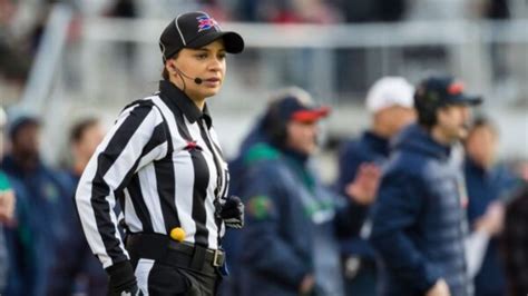 Former XFL Referee Maia Chaka First Black Female Official in NFL History