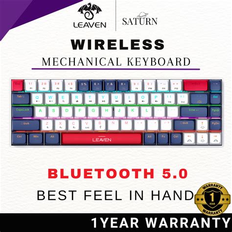 LEAVEN H Mechanical Gaming Bluetooth Keyboard Hot Swappable Wireless Wired Ergonomic Mini