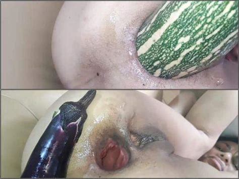 Big Gape Food Masturbation Wife Monster Anal Gape Loose With Giant Vegetables POV Amateur