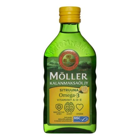 MÖLLER KALANMAKSAÖLJY SITRUUNA 250ML - Keskisen Kauppa