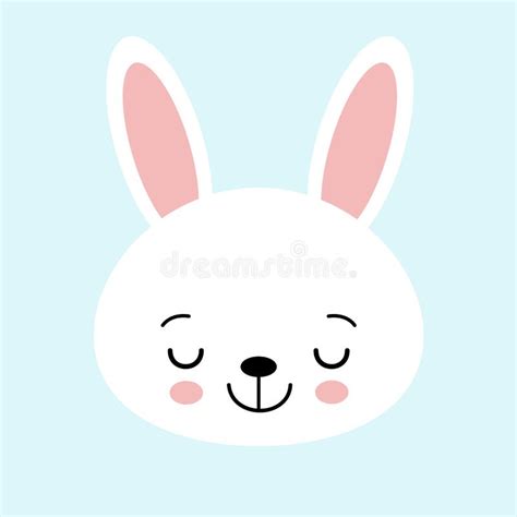 Bunny Face Black White Stock Illustrations 2976 Bunny Face Black