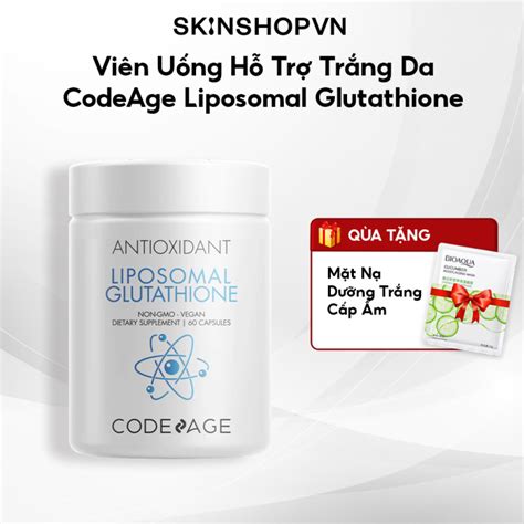 Viên Uống Hỗ Trợ Trắng Da Codeage Liposomal Glutathione 60 Viên Lazadavn