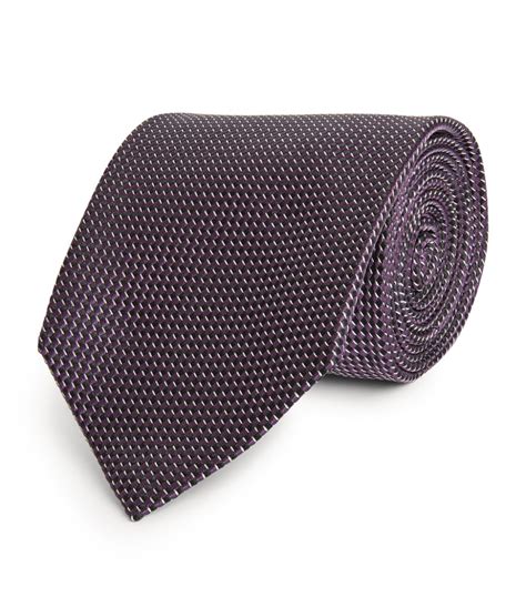 Tom Ford Purple Silk Polka Dot Tie Harrods Uk