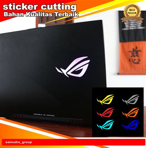 Stiker Cutting Logo Rog Untuk Hp Laptop Dll Lazada Indonesia