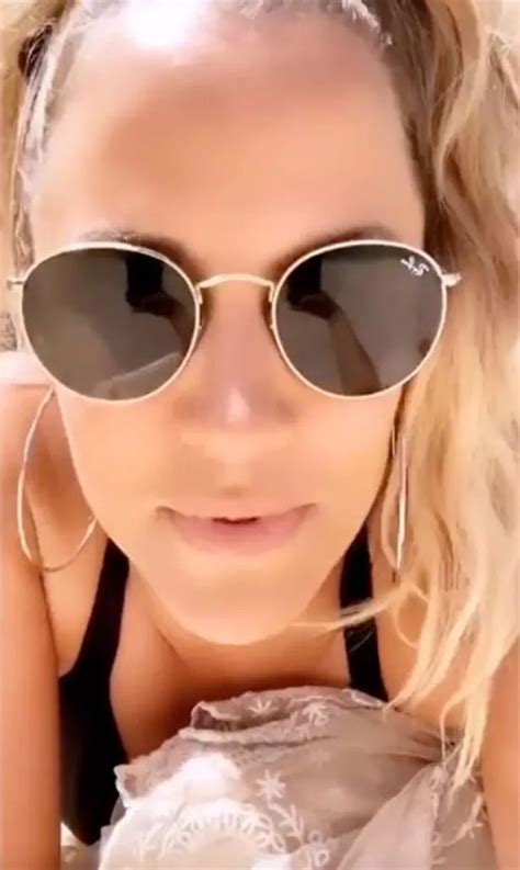 Caroline Flack Flashes Her Tan Lines In Tiny Pink Bikini Ahead Of Love Island The Mirror