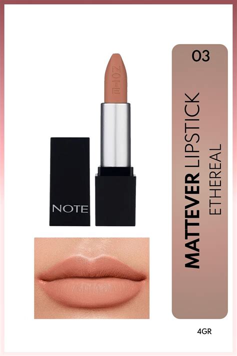Note Cosmetics Mattever Lipstick Yar Mat Saten Biti Li Ruj Ethereal A K Nude Fiyat