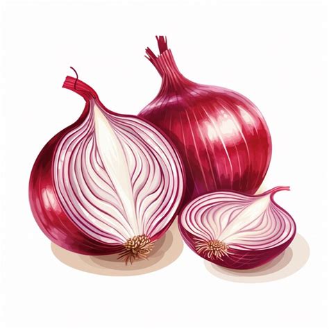 Premium Ai Image There Are Two Onions And A Half Of A Onion On A