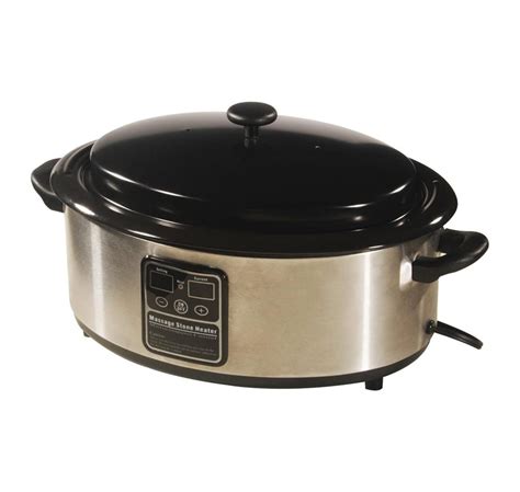 6 Quart Hot Stone Heater Digital Stone Warmer Walmart