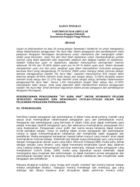 Contoh Kajian Tindakan
