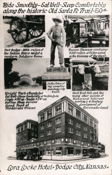 Historic Dodge City Kansas Postcard