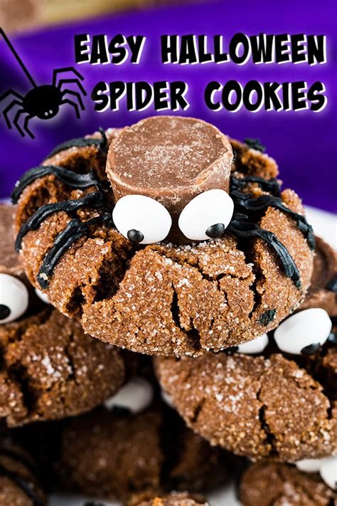 Easy Halloween Spider Cookies Recipe