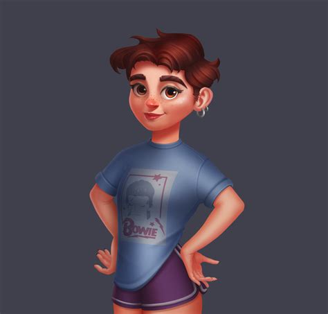 Иллюстрация Портрет в стиле 2d, game dev, компьютерная графика