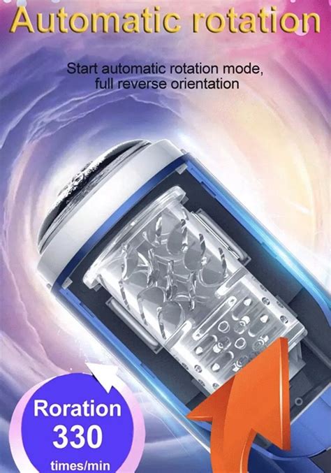 Leten Sm Auto Rotating Telescopic D Vagina Masturbator
