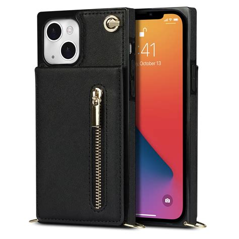 B B Solidenz Fashion Wallet Met Koord Iphone Plus Zwart