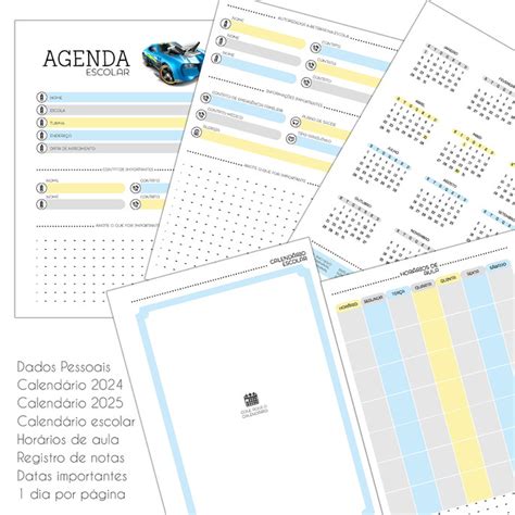 Agenda Escolar Hot Wheels Dia Por P Gina Elo