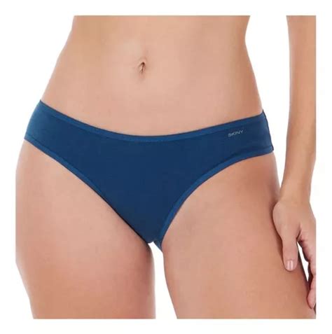 Panty Bikini Algodón Mujer 3 Piezas Multicolor Skiny 75389 Envío gratis